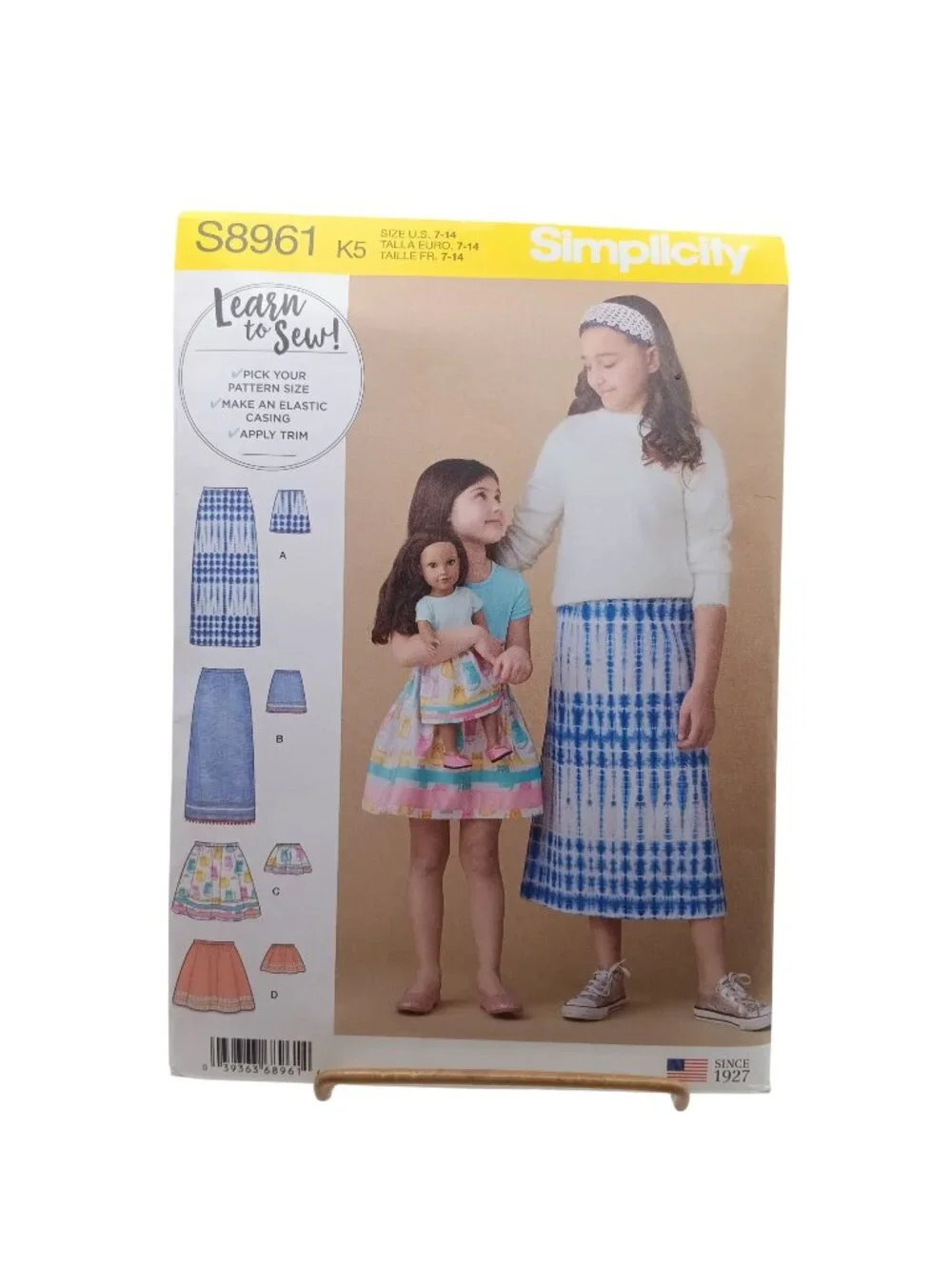 Simplicity S8961 Learn-To-Sew Child & 18